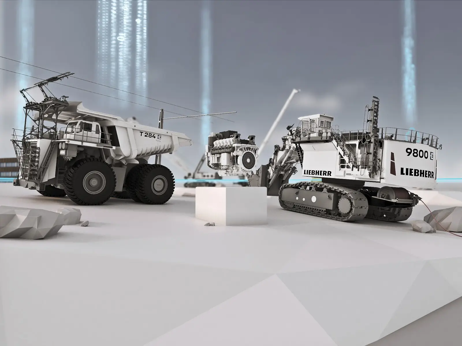 Media LIEBHERR Virtuelle Mine — Sales-Tool auf Vertriebs-Notebook