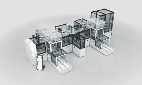 Harro Höfliger 3D-Visualisierung – pharmazeutische Verpackungsmaschine