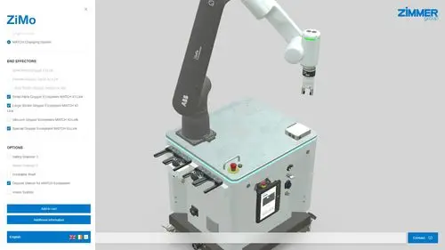 ZiMo Konfigurator: Endeffektor-Auswahl mit MATCH-Ecosystem