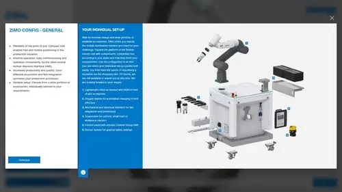 ZiMo Konfigurator: Schnittstellen- und Optionsauswahl
