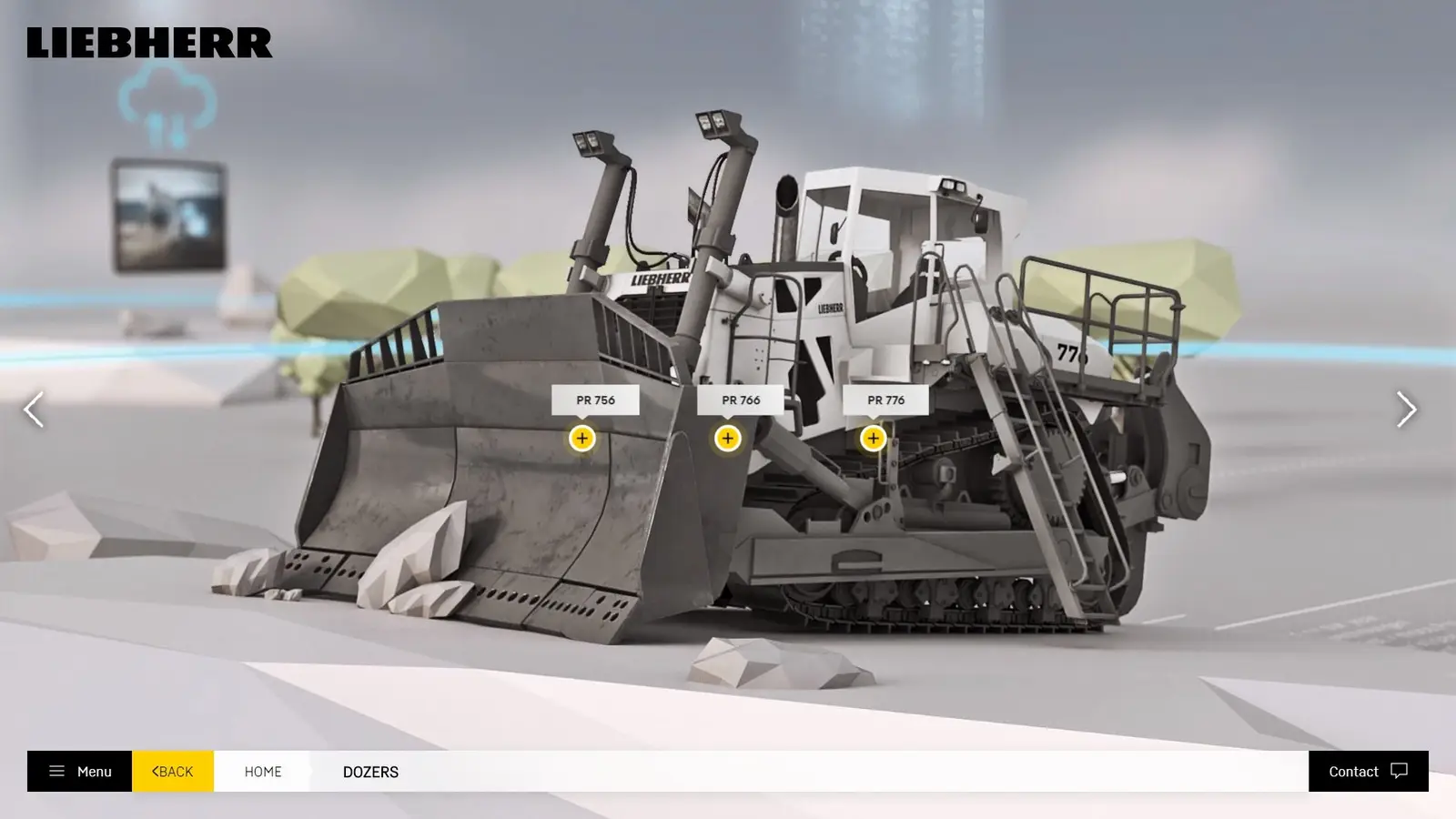 LIEBHERR Virtuelle Mine — Detailansicht Mining-Equipment
