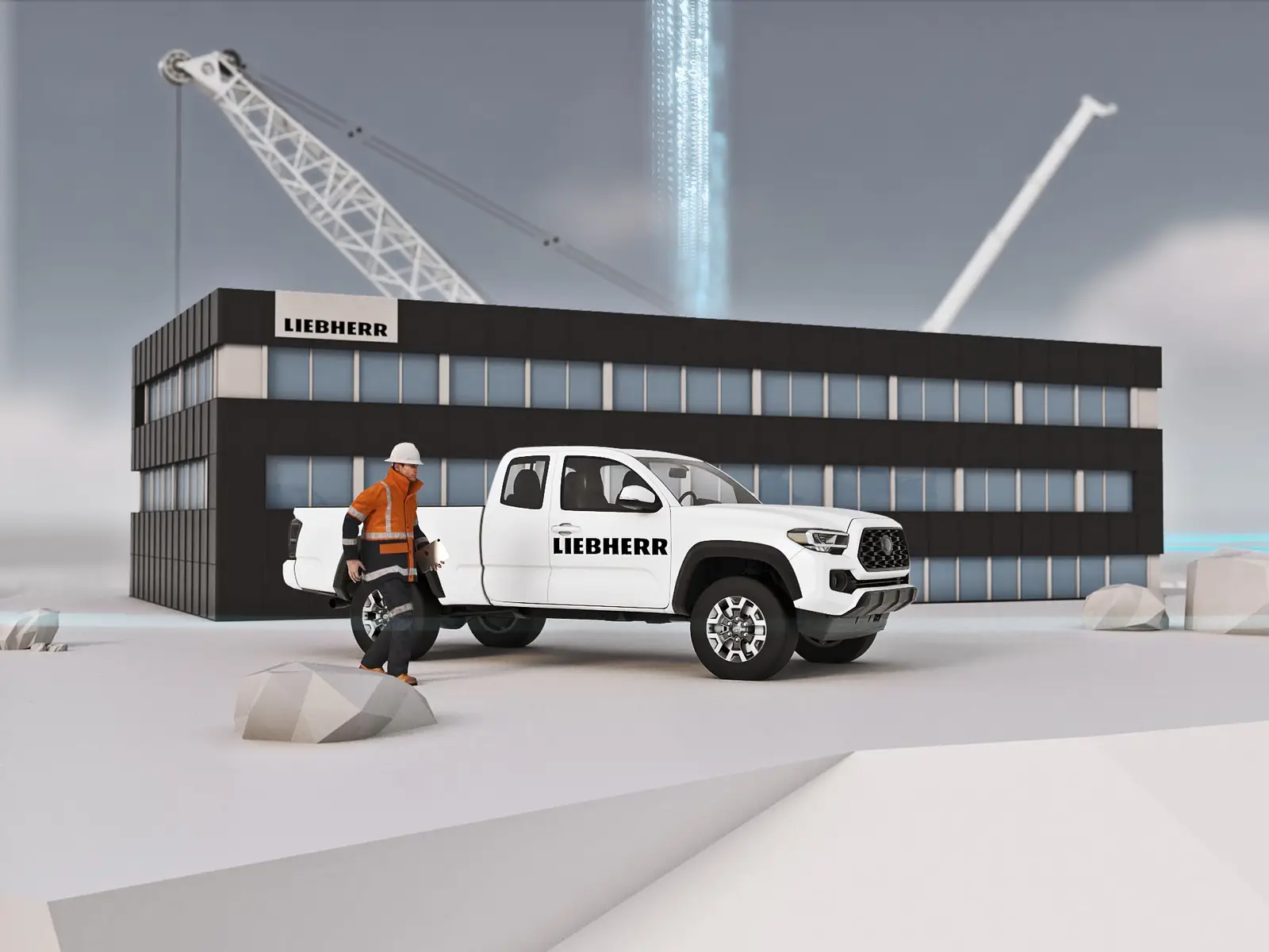 LIEBHERR Virtuelle Mine — CMS-gepflegter Content-Bereich