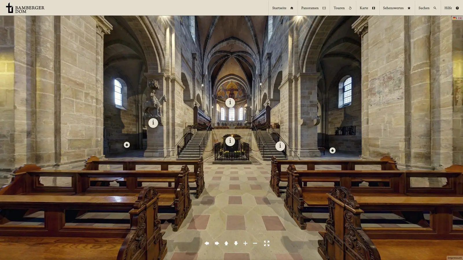 Media BAMBERG Dom — Interaktiver 360°-Rundgang im Browser – Bild 3