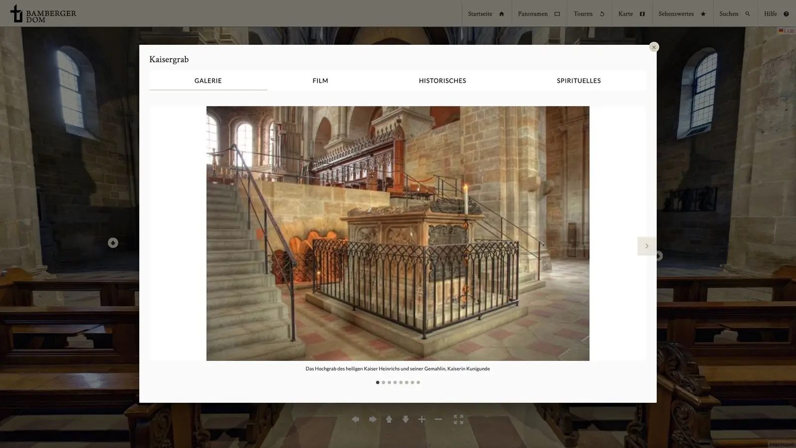 Media BAMBERG Dom — Interaktiver 360°-Rundgang im Browser – Bild 4