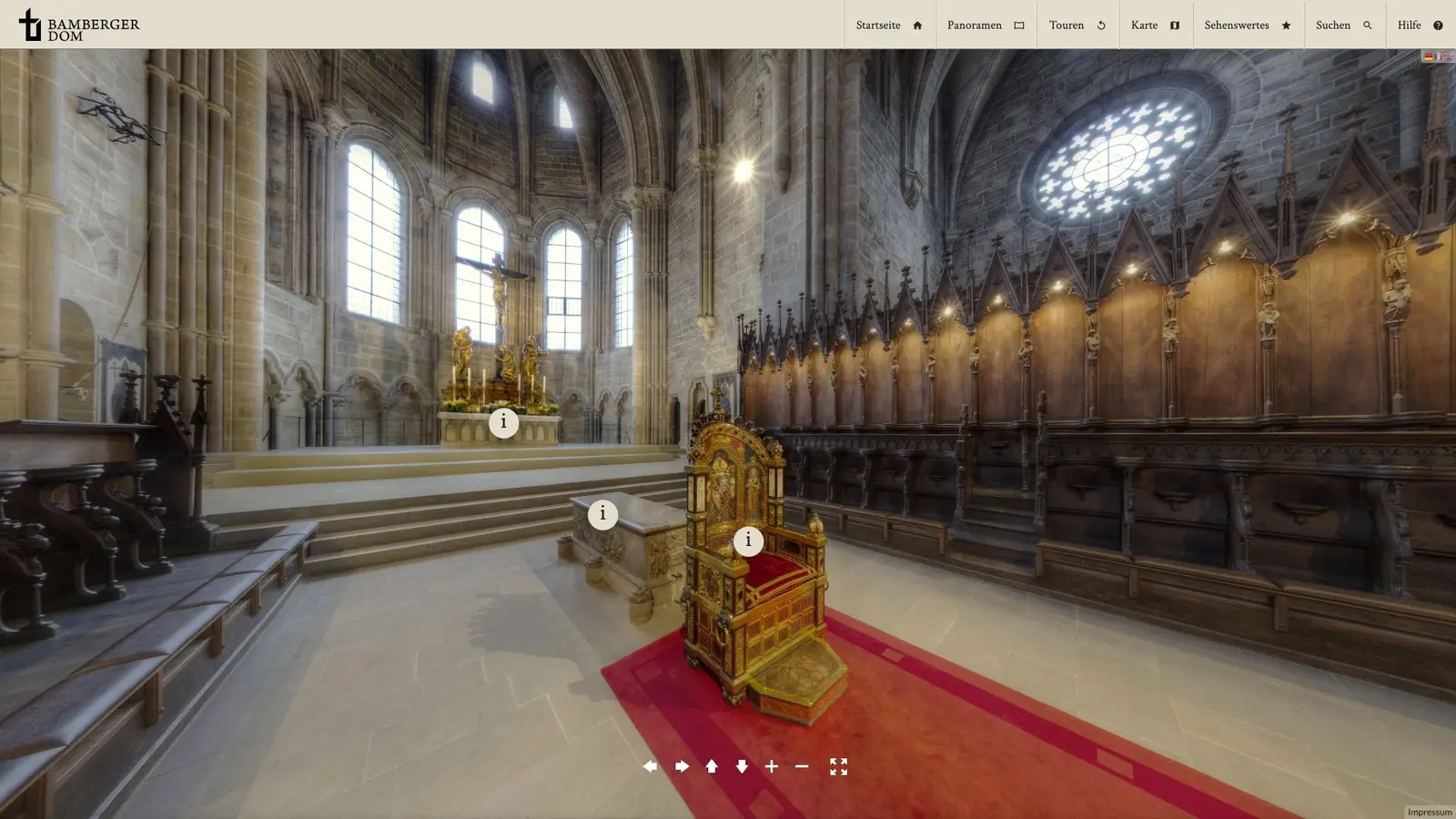 Media BAMBERG Dom — Interaktiver 360°-Rundgang im Browser – Bild 6