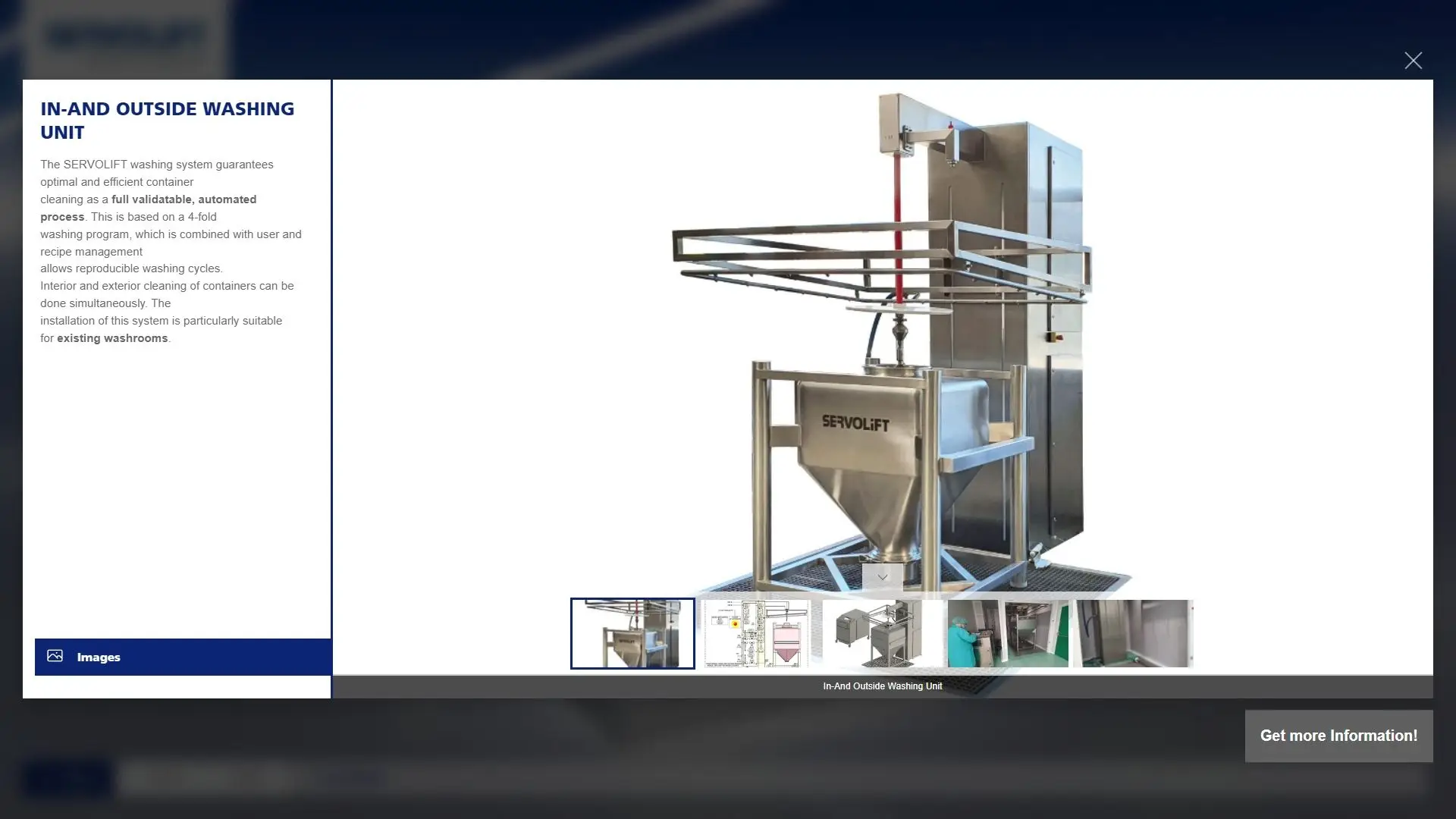 SERVOLIFT Lifetime Solutions — Detailansicht Mischprozess