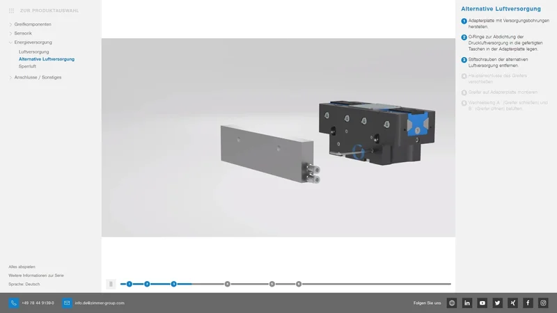 ZIMMER — Digitale Montageanleitung für Automatisierungstechnik