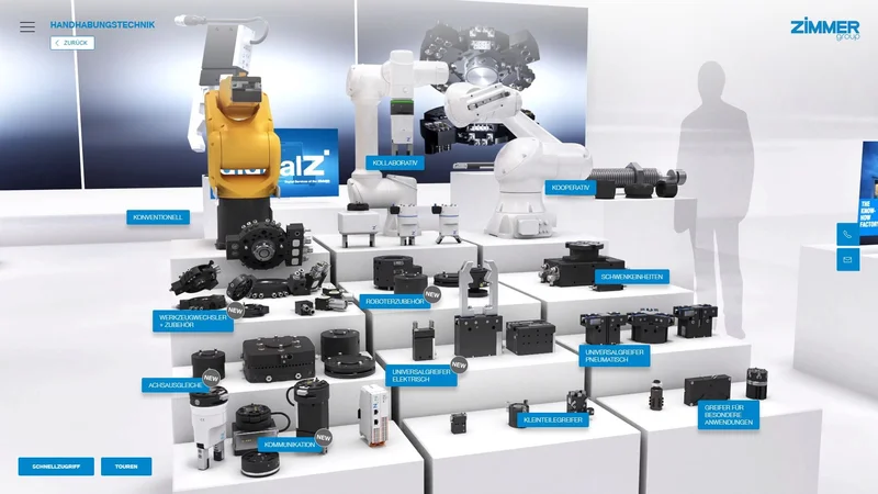 ZIMMER Expo — Digitaler Messestand für alle Produktlinien