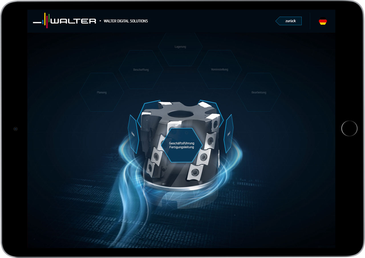 User Story der Walter Touch-App: Interaktives 3D-Modell