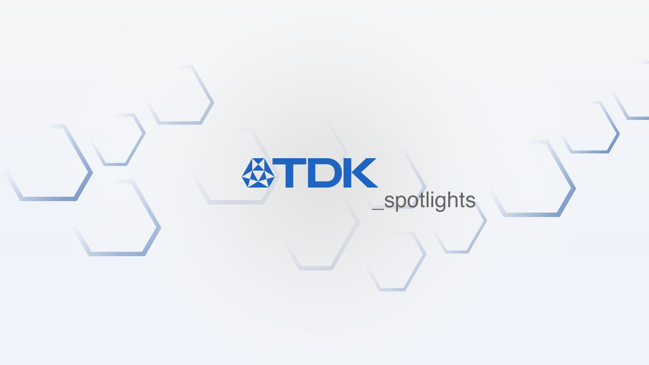 Startbildschirm der Touch App von TDK Electronics